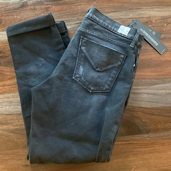 Hudson Riley Grommet Studded Slim Boyfriend Jeans - Picture 6 of 7